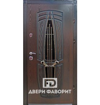 одностворчатая дверь в коттедж с филечатыми МДФ панелями