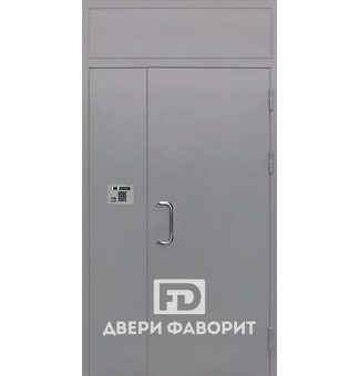 дверь с боковой и верхней вставкой для подъезда