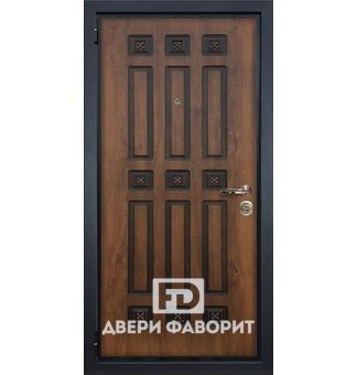 стальная офисная дверь с отделкой винорит