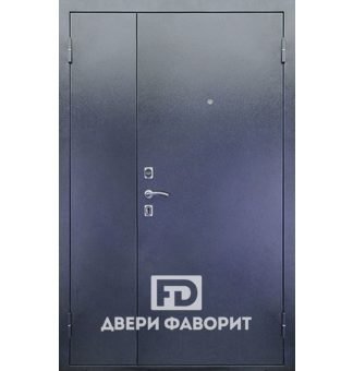недорогая двустворчатая дверь с порошковым окрасом