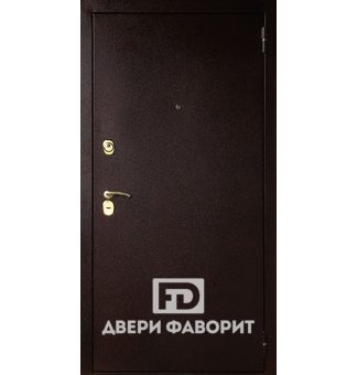 дверь металлическая с порошком темно коричневого цвета