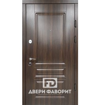 металлическая уличная дверь с двусторонней отделкой виноритом
