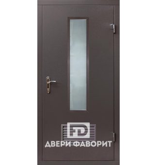 металлическая дверь в котельную со стеклом