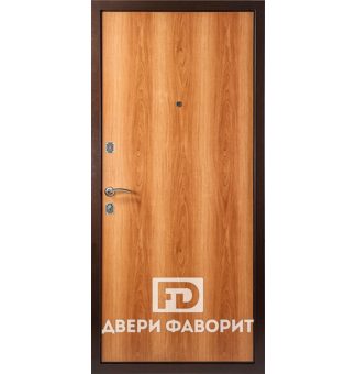 стальная недорогая дверь с ламинированной панелью